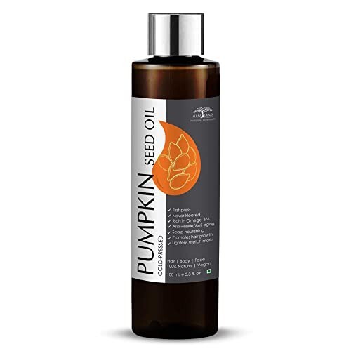All Naturals 100% Pure & Edible Pumpkin Seed Oil 100mL Food Grade Cold-Pressed, Never-Heated, 