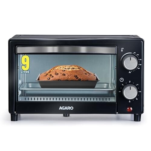 AGARO Marvel 9L OTG Oven 800W, Compact Toaster Griller for Baking, Toasting & Grilling, Adjustable 100°C-250°C, 