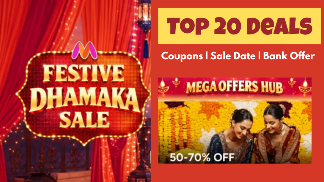 Myntra Diwali Sale 2026 is Live! Coupons & Top 20 Deals