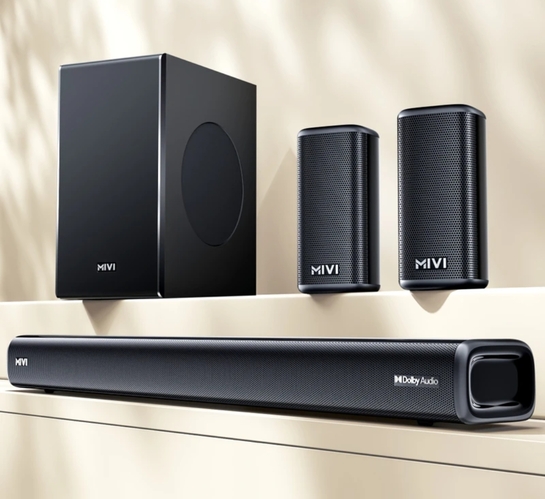 Mivi Fort H750 Soundbar, 750 Watts, Audio, 5.1 Channel, Multi-Input & EQ Modes 750 W Bluetooth Soundbar on Flipkart