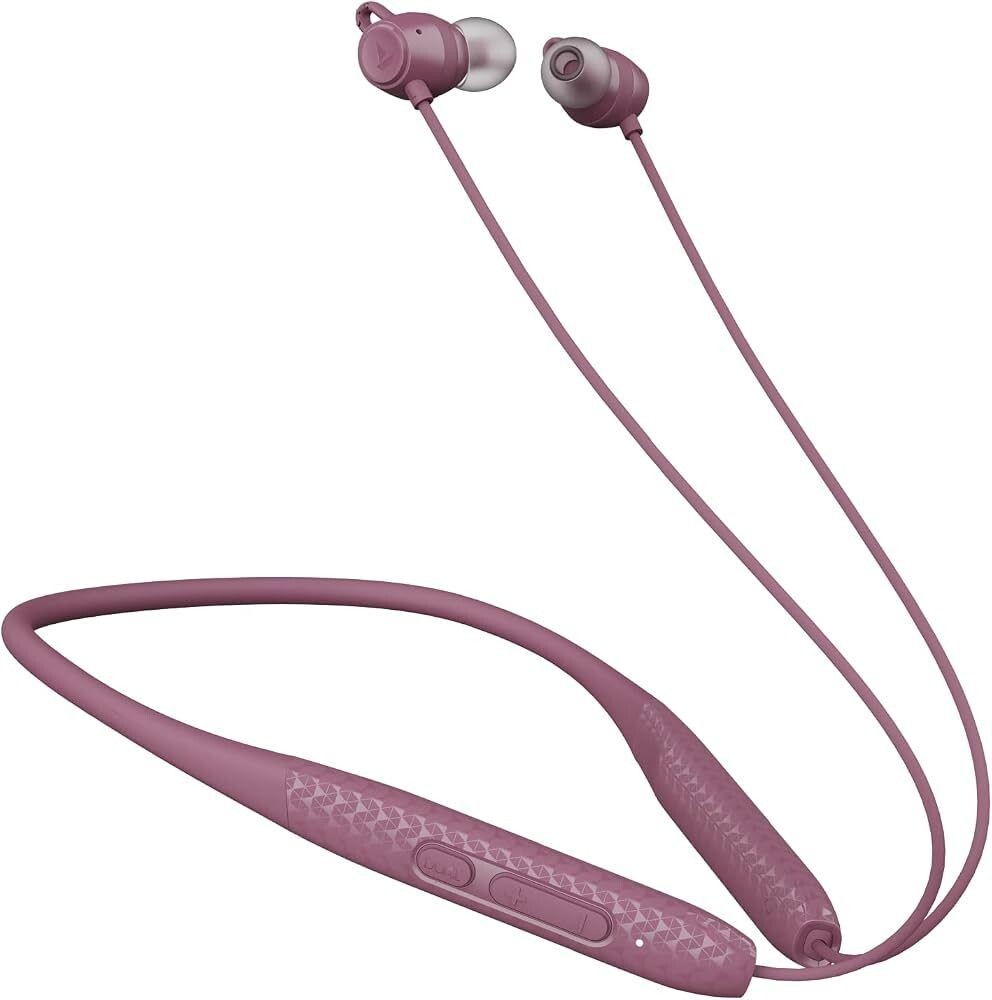 boAt Rockerz 255 Max, 60HRS Playtime, EQ Modes, Power Magnetic Earbuds, Low Latency, ENx Tech, Fast Charge, Textured Finish, Bluetooth Neckband