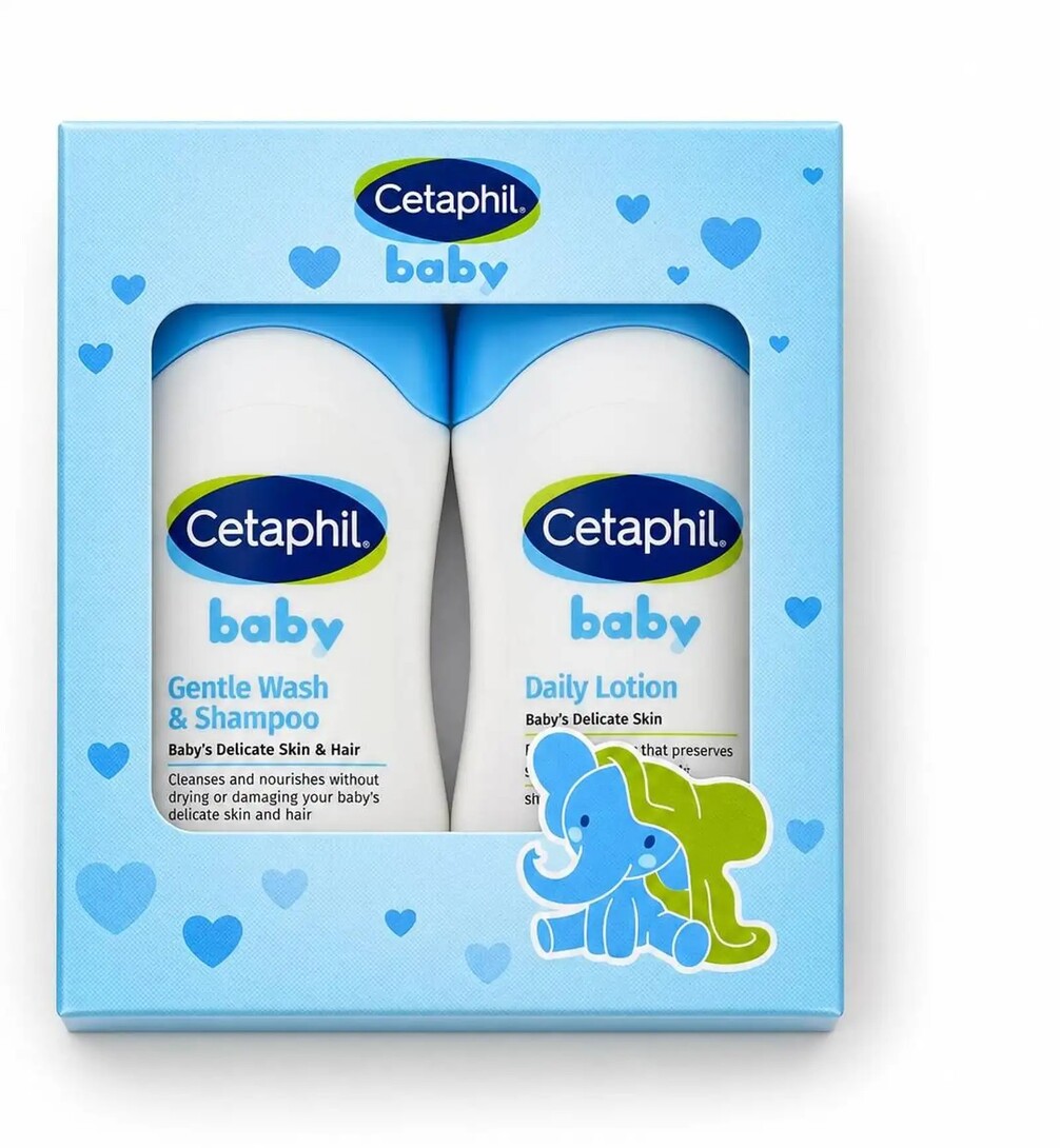 Cetaphil Baby Travel Pack-Gentle Daily Lotion 50ml+Wash & Shampoo 50ml Flipkart Exclusive (Multicolor)