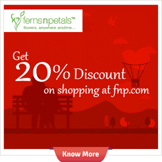 Discount coupon for ferns and petals