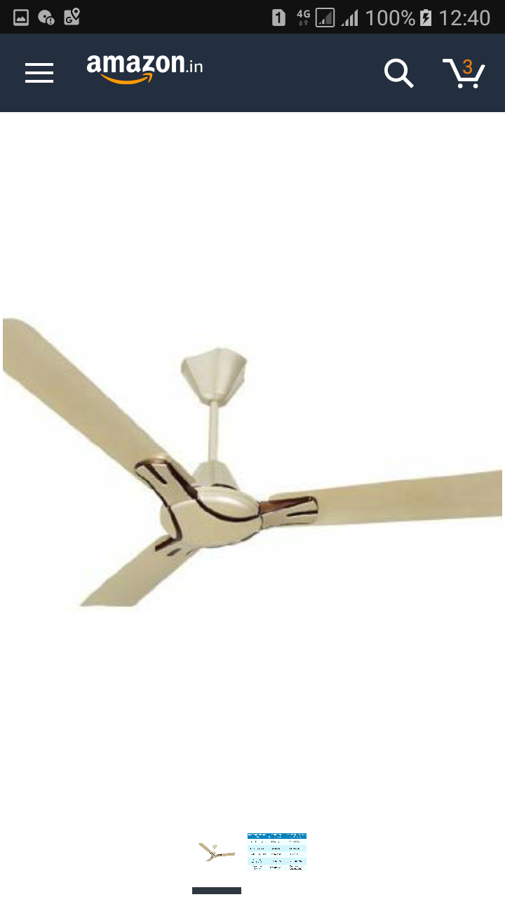 Havells Nicola 1200mm Ceiling Fan Gold Mist And Copper Lighting