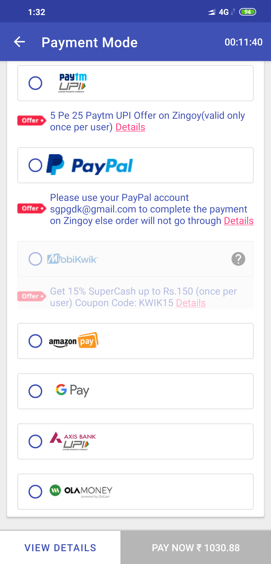 zingoy new user offer