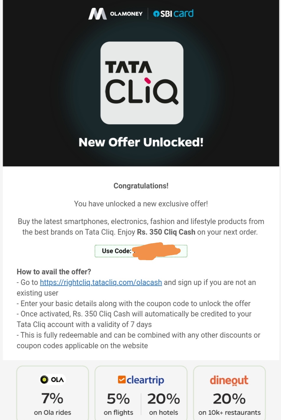 tata cliq promo code for new user