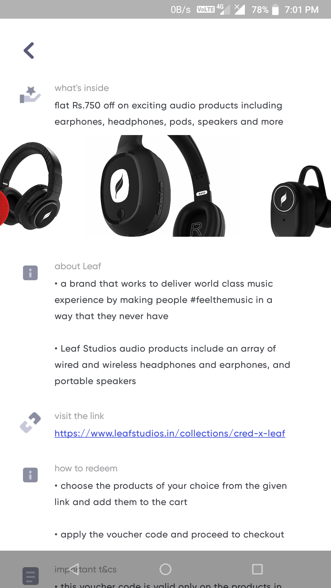 Leaf Get Flat Headphones Hotsell, 55 