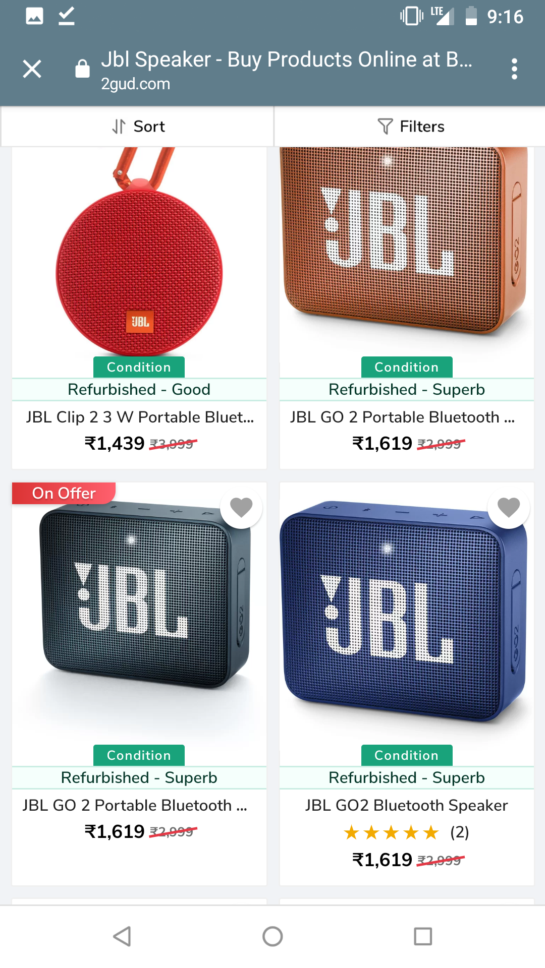 jbl go 2 refurbished