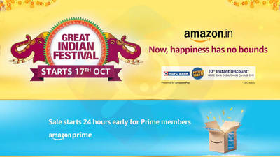 amazon great indian festival sale to start from 17th october 2020