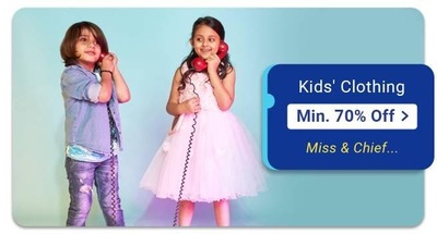 Flipkart Big Billion Days Sale offers on Kids Fashion