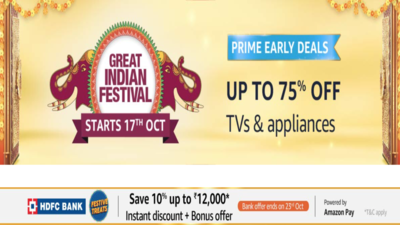 Grab the Best Deals on TVs & Appliances during Amazon Great Indian Festival Sale 2020 Here!