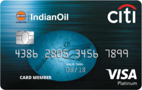 Indian Oil CitiBank Platinum credit card