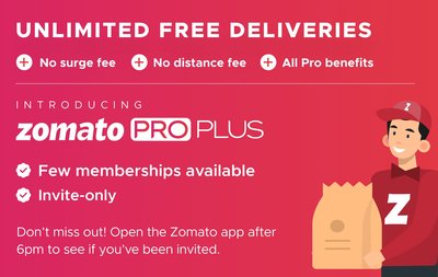 Zomato Pro Plus Membership