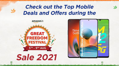 Top Mobile Deals and Offers during the Amazon Great Freedom Festival Sale