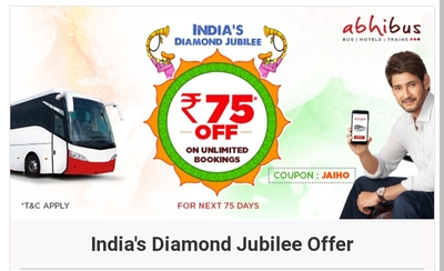 Abhibus 75 Rs Discount Unlimited Times On Bus Ticket Desidime Abhibus 75 Rs Discount Unlimited Times On Bus Ticket Desidime