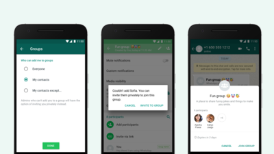 WhatsApp New Feature Update: You can now stop others from adding you to groups.