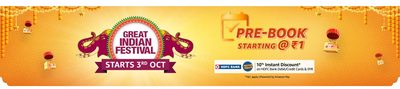 amazon pre-book great indian festival sale