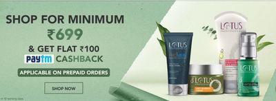 Lotus Professional Republic day sale: Flat 26% off sitewide+ Free 150 gift card on min purchase of 700 + 100 payment cashback on 699