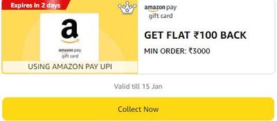 Amazon Pay E Gift Cards Get Flat ₹100 Back Min Order
