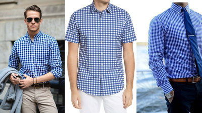 Gingham type shirts