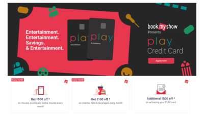 Bookmyshow Play Credit Card