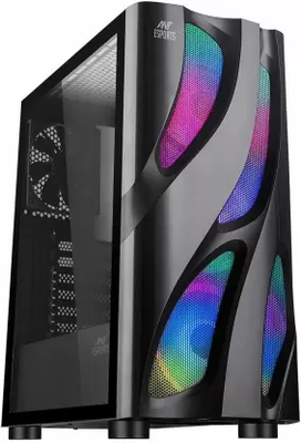 Ant Esports ICE-320TG Argb Mid Tower Atx Cabinet (Black) (ICE-320TG): ₹3,150-3,400