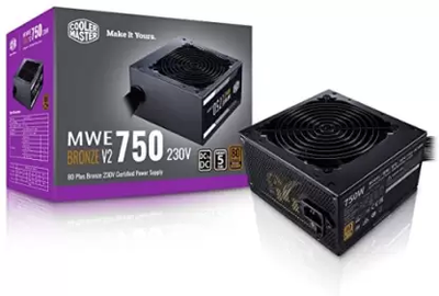 Cooler Master MWE 750W V2 80 Plus Bronze Smps (Mpe-7501 Acabw-Bin)