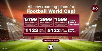 Jio FIFA World Cup 2022 International Roaming Plans