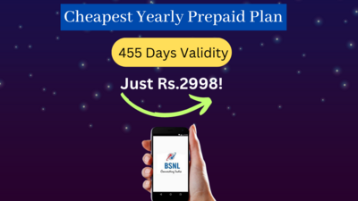 Cheapest Yearly Prepaid Plan with 455 Days Validity at just Rs.2998!
