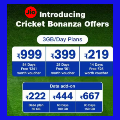 Jio Cricket Plans 2023