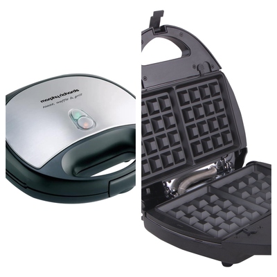 Morphy Richards 3-in-1 Waffle Maker for Home