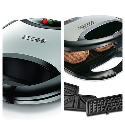 Black and Decker 3-in-1 Waffle Maker for Home