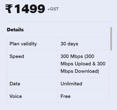 Jio Fiber Rs. 1499 Prepaid Plan with 300 Mbps Internet, Netflix, and 16 Other OTT Apps
