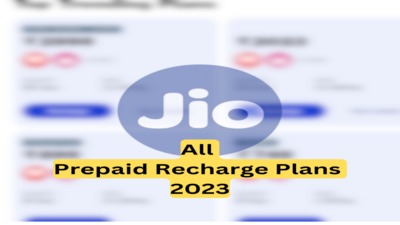 Jio Recharge Plans: List of All Jio Prepaid Recharge Plans