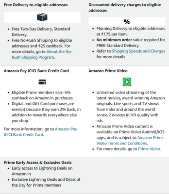 Amazon Prime Lite Benefits