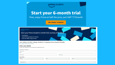 How to get amazon prime free using student offer