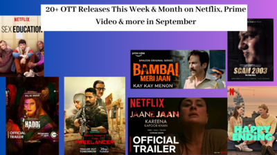 list of the upcoming and new OTT releases this week and month