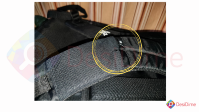 Arctic Fox Anti-Theft Alarm Bag Pictures (Backside)