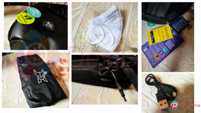 Some of the accessories I received with the Arctic Fox Anti-Theft Alarm bag