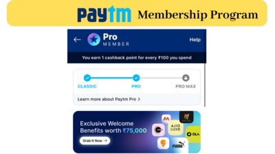 Paytm testing Loyalty Program? Paytm Classic, Paytm Pro, Pro Max