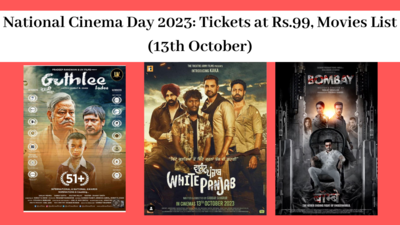 National Cinema Day 2023 Date in India ticket price