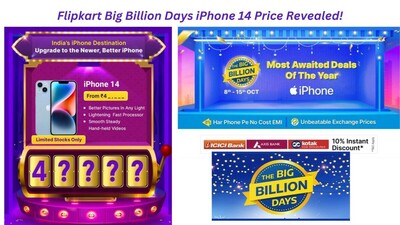 Flipkart Big Billion Days iPhone 14 Sale Price is ₹49,999