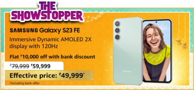 Samsung Galaxy S23 FE Sale Price Revealed on Amazon Great Indian Festival!