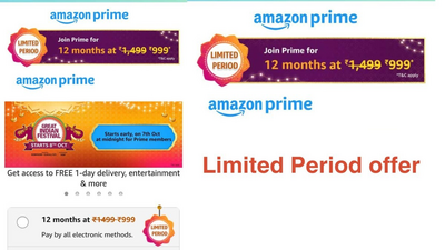 Amazon Prime Offer 999