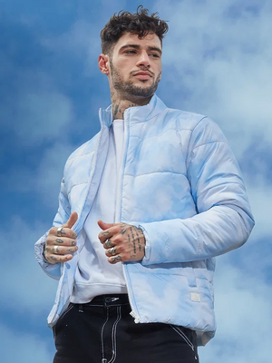 The Souled Store Originals Cloud Print Men Puffer Jacket