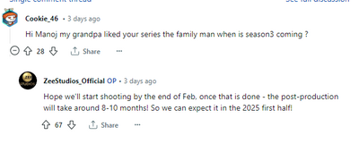 official chat from Joram's Reddit AMA