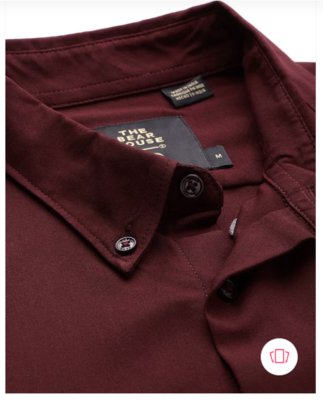 THE BEAR HOUSE Men Maroon Solid Slim Fit Casual Shirt