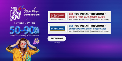 Ajio New Year Sale Offers 2023 & Christmas Deals