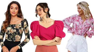 Best Women Summer Tops on Myntra Under 500 & 1000 Puff sleeves