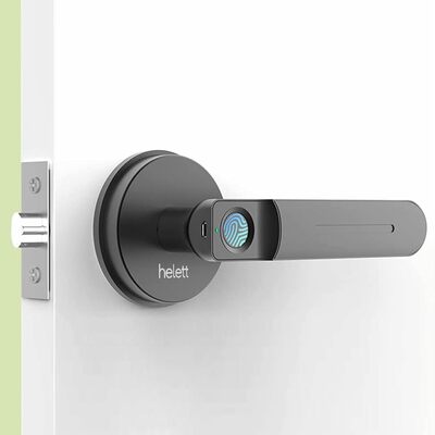Helett HT210 Aluminum & Wooden Fingerprint Door Lock